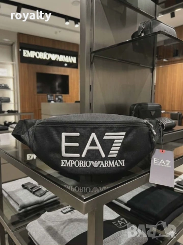 Emporio Armani Нова Черна Мъжка Чанта 