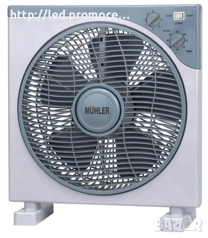 Вентилатор подов 12'' Muhler SMX-1250, 35W, бокс, таймер, 5 перки