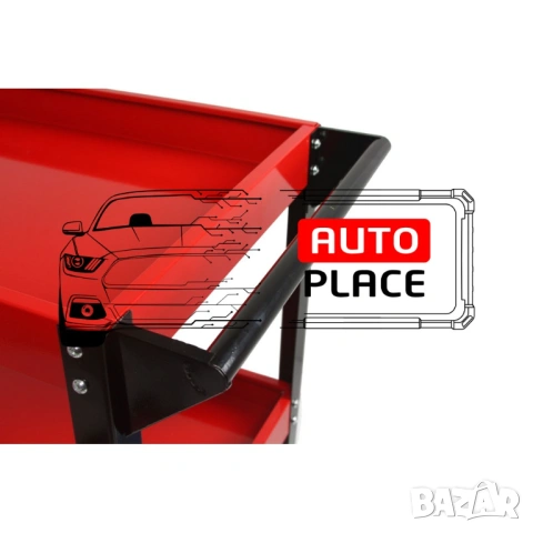 Количка за инструменти с 3 рафта и поставка за отвертки Mar-Pol, снимка 3 - Други инструменти - 53968861