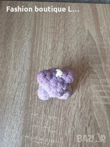 2.5 евро нова уникална свещ мече направена от миниатюрни рози в лилав цвят 💜, снимка 7 - Други стоки за дома - 55417667
