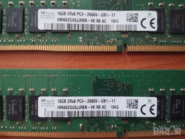 Комплект  DDR4 32Gb (2 x 16Gb) 2666MHz Hynix, снимка 3 - RAM памет - 55428948