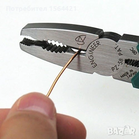 Клещи за развиване на повредени винтове ENGINEER PZ-58, Япония, снимка 9 - Клещи - 55239465