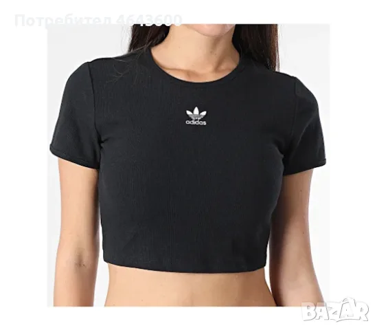 Adidas Дамска къса блуза, снимка 3 - Корсети, бюстиета, топове - 54753461