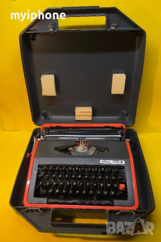 Пишеща Машина Хеброс 1300Ф 3 Цвята Кирилица нова лента топ състояние, снимка 7 - Други ценни предмети - 53999672