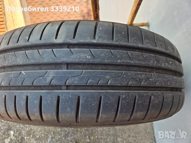 4 броя алуминиеви джанти с летни гуми Dunlop, снимка 3 - Гуми и джанти - 55645156