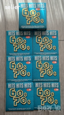 Предлагам ви нов BOX SET от 6 диска с хитовете на 60/70-те год: Hits Hits Hits 60s 70s Бокс сет с 6 