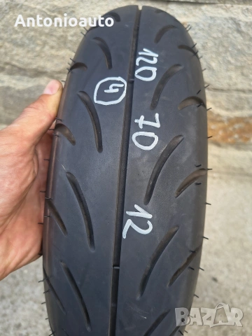 120 70 12 bridgestone battlax scf гуми скутер гума предна, снимка 4 - Гуми и джанти - 55123897
