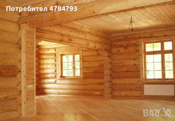 довършителни работи по дървени къщи от дървени трупи