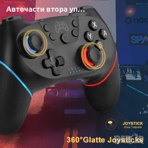 Контролер за Nintendo Switch/Switch Lite/Switch OLED, Черен, снимка 3 - Аксесоари - 54488380