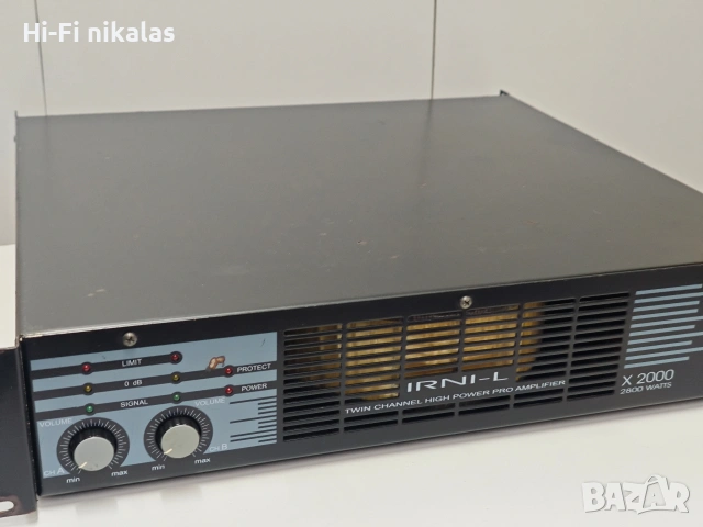 професионално крайно стъпало усилвател IRNI - L X 2000, снимка 5 - Ресийвъри, усилватели, смесителни пултове - 54227221