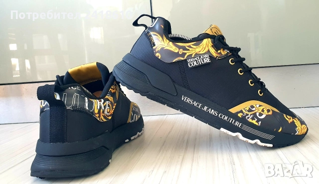 Versace Jeans Couture Mens Size 42 /27 см UK 7.5 US 8.5 ОРИГИНАЛ! Мъжки спортни - обувки !, снимка 6 - Спортно елегантни обувки - 53736668