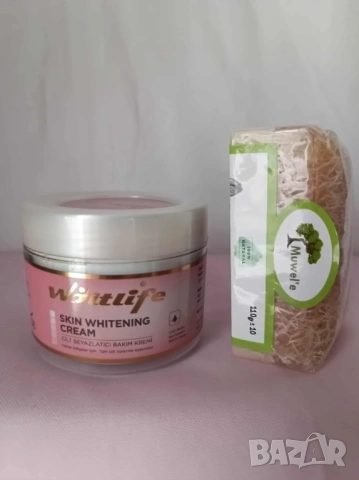 Промо комплект 1012- избелващ крем и сапун с тиквени влакна