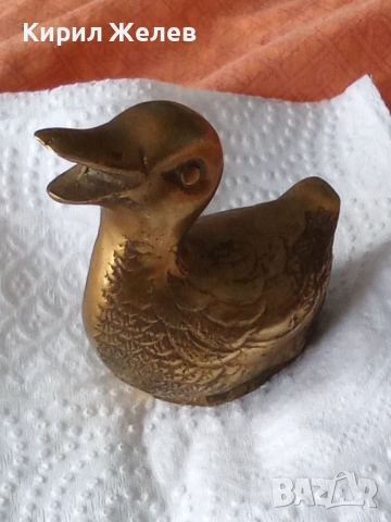 Бронзова фигурка на 🦆 патица 48209, снимка 6 - Антикварни и старинни предмети - 54757584