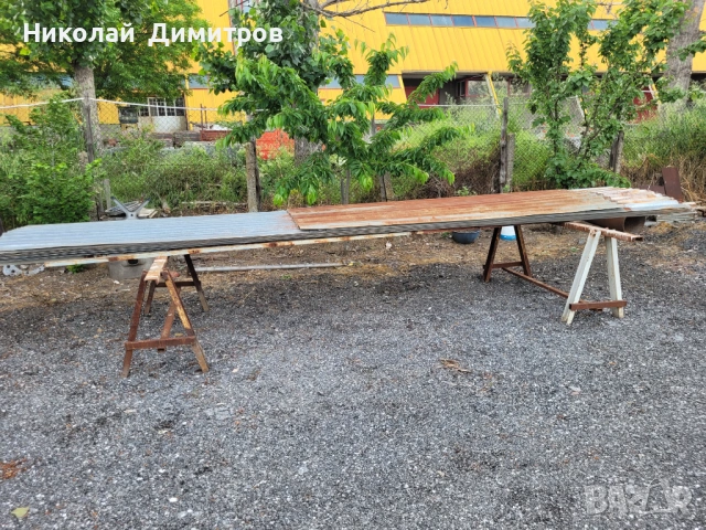 Продавам поцинкована вълнообразна ламарина 6х1,1 метра дебелина 0,6-0,8 мм, снимка 5 - Железария - 54664575