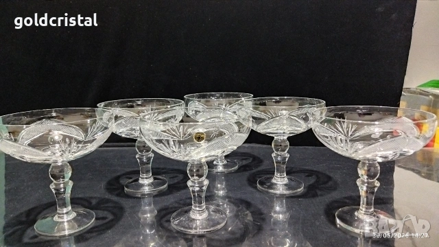 кристални чаши Рамона , снимка 11 - Антикварни и старинни предмети - 26751575