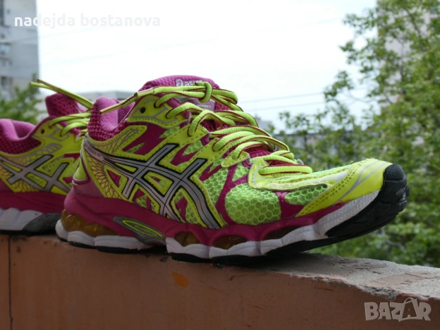 продавам дамски маратонки asics nimbus 16 в жълто,номер 36, снимка 3 - Маратонки - 54500935
