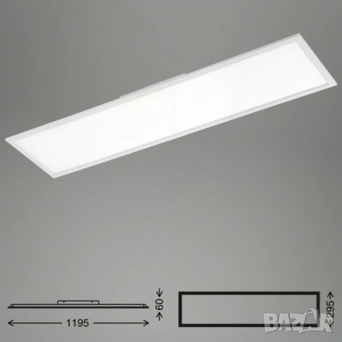 Ултратънък LED Панел Briloner 7193-016 | 38W 4100lm 4000K | Бял Плафон за Таван 119.5 x 29.5 см!, снимка 3 - Лед осветление - 54682269