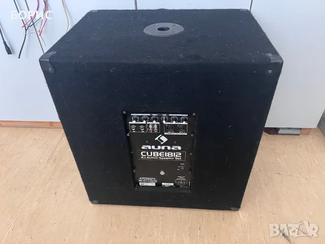 AUNA CUBE1812 SUBWOOFER - ЗА РЕМОНТ / ЗА ЧАСТИ, снимка 2 - Тонколони - 55524412