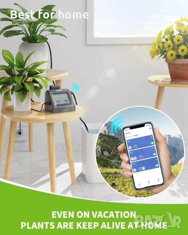 RAINPOINT WiFi автоматична система за поливане за саксийни растения на закрито, комплект , снимка 6 - Други - 54580726