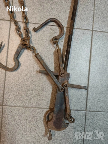 2 Стари кантара с топуз 50 и 30 кг, снимка 5 - Антикварни и старинни предмети - 53974620