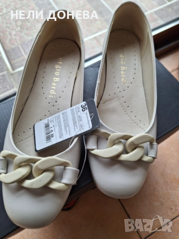 Обувки Естествена Кожа на SERGIO BARDI ! НОВИ с Етикет! 36, снимка 2 - Дамски ежедневни обувки - 54239938