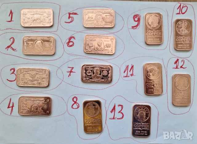 💵 1 oz медна монета 2$ Thomas Jefferson – 999 медно кюлче copper coin copper bar, снимка 3 - Нумизматика и бонистика - 54668822