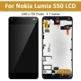 Nokia Lumia 550 LCD Display Touch Screen Digitizer Assembly Frame чисто нов дисплей Нокиа Лумия 550, снимка 1