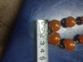 Сребърно позлатено колие от балтийски кехлибар-СССР 875., снимка 6