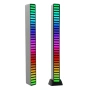 RGB LED лента с аудио активация, 32 LED диода, USB-C | Музикален VU метър за гейминг 10257, снимка 1
