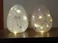 Декоративно стъклено великденско яйце със светлини., снимка 11