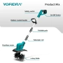 YOFIDRA Безчетков електрически култиватор 1500W , снимка 2