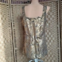 Miss me collection. Size M Златист топ от Коприна, снимка 3