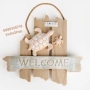 Дървена табела Welcome - 32 x 28 см., снимка 1