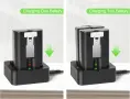Комплект Abeden AB2401 - 2 батерии 6040mAh + двойно зарядно за Ring Video Doorbell и Stick Up, снимка 4