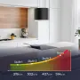 Висящ островен абсорбатор CIARRA Smart Island, 4 нива на мощност, 41 см, Wi-Fi, 550 m³/h, Черен, снимка 10
