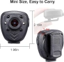 Мини телесна камера HD1080P видеорекордер с вградена 32GB памет, с нощно виждане, снимка 6