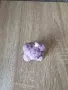 2.5 евро нова уникална свещ мече направена от миниатюрни рози в лилав цвят 💜, снимка 7
