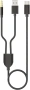 2-в-1 Type-C автомобилен кабел 1 Split 2 Type-C , снимка 1