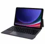 За Samsung Galaxy Tab S10 FE / S9 FE / S9 Кожен Калъф с Bluetooth Клавиатура с Подсветка, Тъчпад и С, снимка 2