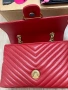 Чисто нова чанта на PINKO Love Lady Puff V Quilt в червен цвят, снимка 6