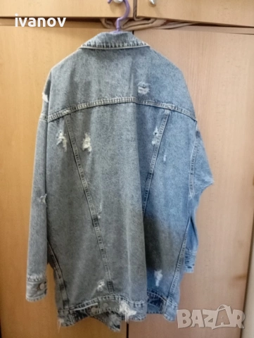 Pull& Bear дънково яке Л размер , снимка 4 - Якета - 55068539