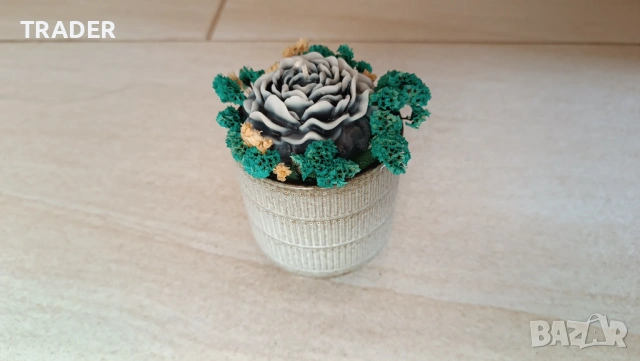 декоративен свещник поставка за чаена свещ  лице глава