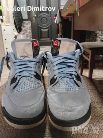Jordan 4 retro sneakers blue, снимка 5 - Кецове - 55054340