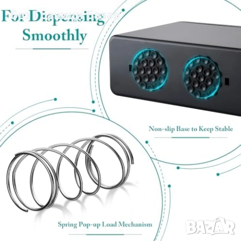 Нов Черен диспенсър за салфетки и хартиени кърпи с голям капацитет за баня кухня, снимка 4 - Други стоки за дома - 54092885