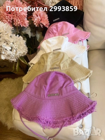 шапка JACQUEMUS Le Bob Artichaut bucket hat, снимка 7 - Шапки - 54750070
