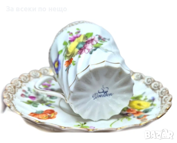 Dresden Germany  Circa 1894 “ Прекрасният “ - великолепен двоен сет Код P2164, снимка 2 - Сервизи - 54162384