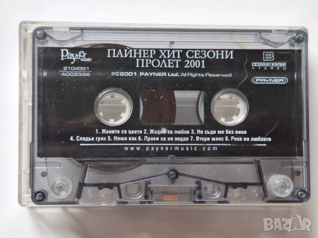 ПАЙНЕР ХИТ СЕЗОНИ-ПРОЛЕТ 2001, снимка 4 - Аудио касети - 54489605