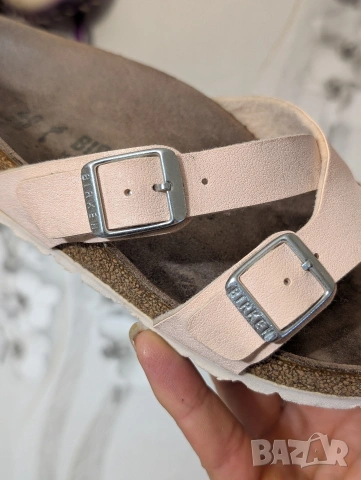 чехли Birkenstock Yao Vegan Birkibuc в светло розово номер 40 , снимка 5 - Чехли - 54512650