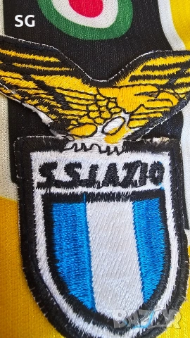 Рядка ретро тениска на SS Lazio от сезон 1998/9г., снимка 3 - Тениски - 55220204