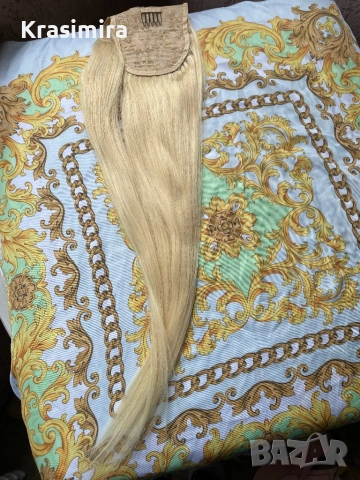 Естествени коси и опашки , снимка 7 - Аксесоари за коса - 54296178